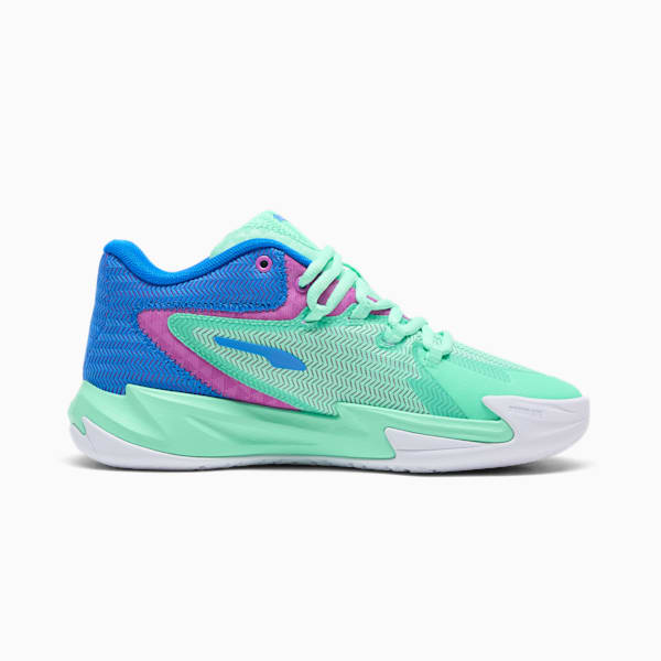Dagger Big Kids' Basketball Shoes, Green Glimmer-Pure Magenta, extralarge