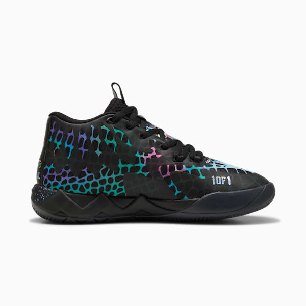 Tenis PUMA HOOPS x TORTUGAS NINJA MB.01 Baxter, PUMA Black-PUMA Red, extralarge