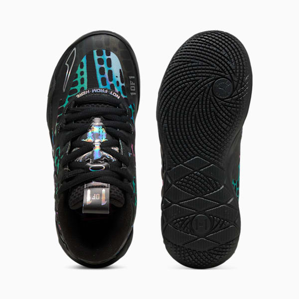 Tenis PUMA HOOPS x TORTUGAS NINJA MB.01 Baxter, PUMA Black-PUMA Red, extralarge