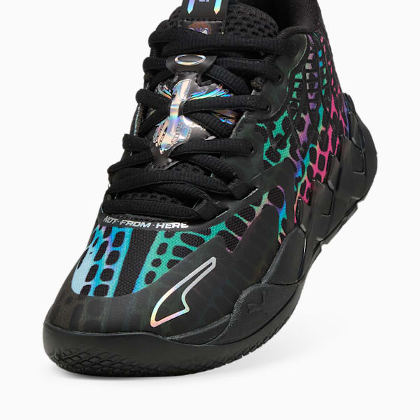 Tenis PUMA HOOPS x TORTUGAS NINJA MB.01 Baxter, PUMA Black-PUMA Red, extralarge