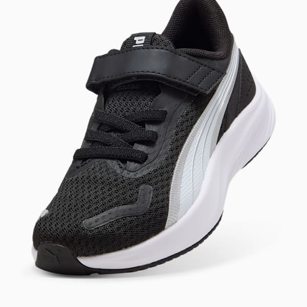 Pounce Lite Little Kids' Sneakers, PUMA Black-PUMA White-PUMA Silver, extralarge