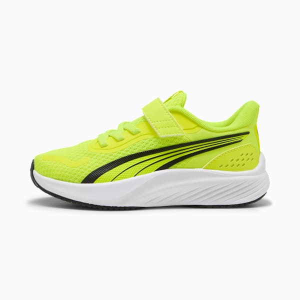 Tenis Pounce Lite para niños, Yellow Alert-PUMA Black-PUMA White, extralarge