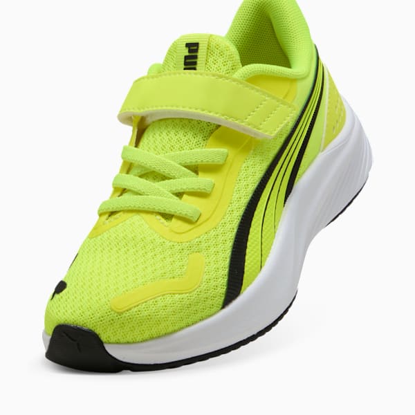 Tenis Pounce Lite para niños, Yellow Alert-PUMA Black-PUMA White, extralarge