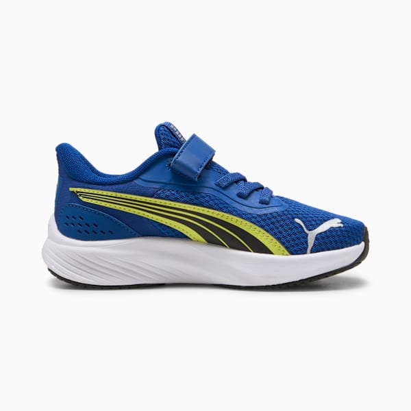 Pounce Lite Little Kids' Easy On Sneakers, Vivid Blue-Lemon Sherbert-PUMA White, extralarge