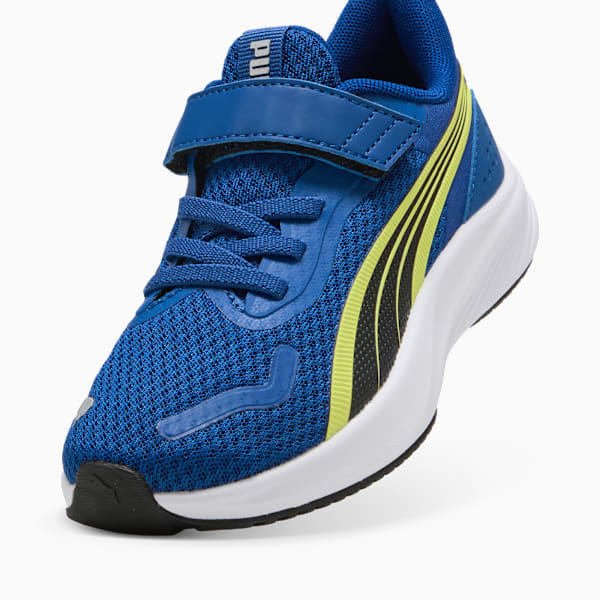 Pounce Lite Little Kids' Easy On Sneakers, Vivid Blue-Lemon Sherbert-PUMA White, extralarge