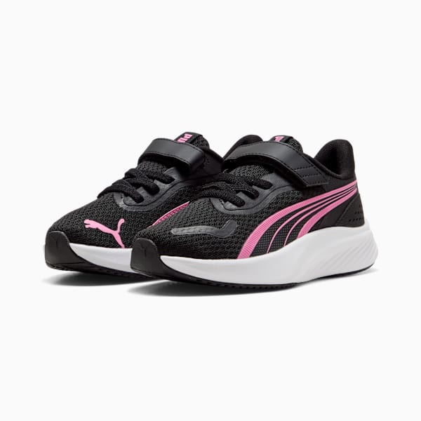 Pounce Lite Little Kids' Sneakers, PUMA Black-Posie Pink-PUMA White, extralarge