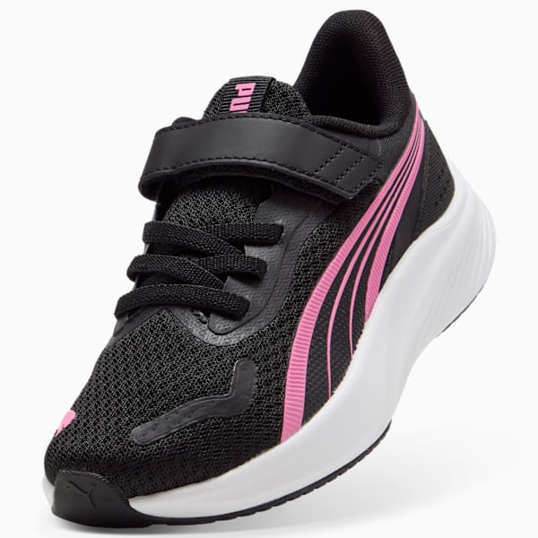 Pounce Lite Little Kids' Sneakers, PUMA Black-Posie Pink-PUMA White, extralarge