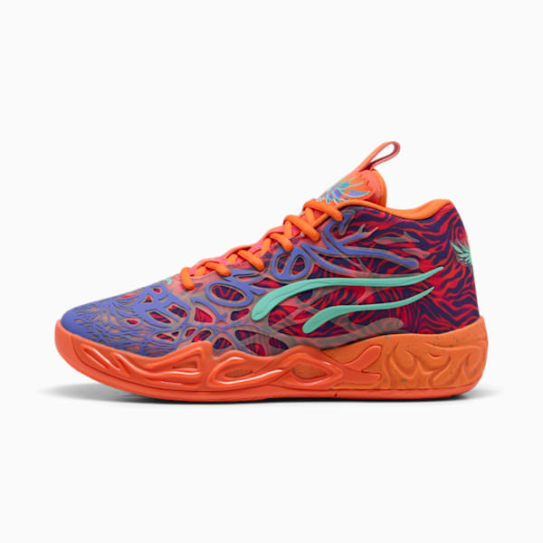 Tenis de básquet MB.04 Creativity Pack, Dark Amethyst-Orange Glow-Poison Pink-Electric Peppermint, extralarge