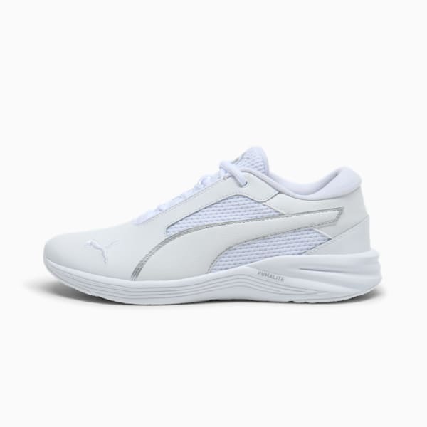 Zapatos para correr para mujer Prowl Ella Lite, PUMA White-Feather Gray-PUMA Silver, extralarge