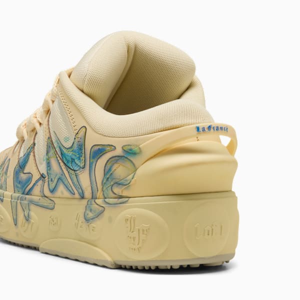 PUMA HOOPS x LAFRANCÉ Airbrush Sneakers, Creamy Vanilla-Desert Dust, extralarge