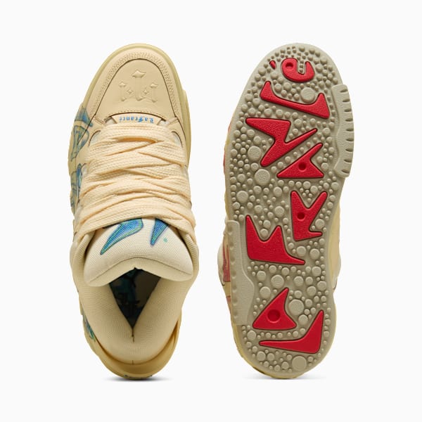 PUMA HOOPS x LAFRANCÉ Airbrush Sneakers, Creamy Vanilla-Desert Dust, extralarge