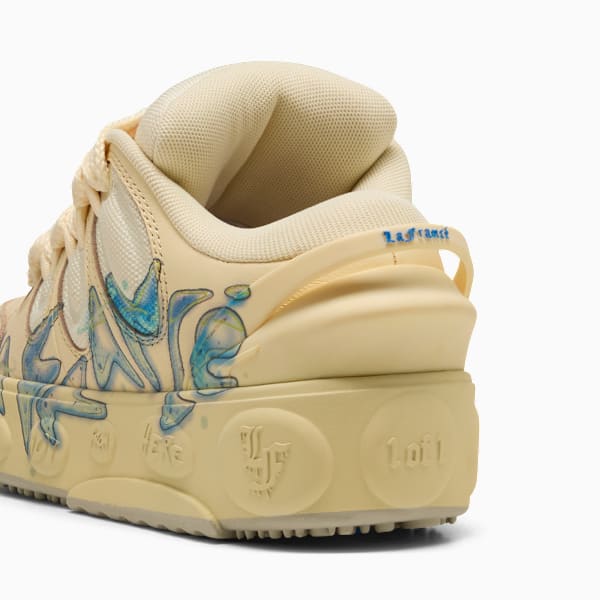 LaFrancé Airbrush Sneakers Big Kids, Creamy Vanilla-Desert Dust, extralarge