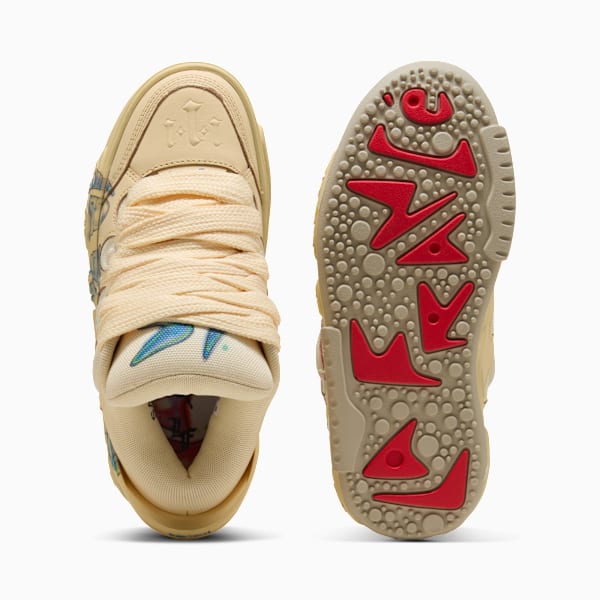 LaFrancé Airbrush Sneakers Big Kids, Creamy Vanilla-Desert Dust, extralarge