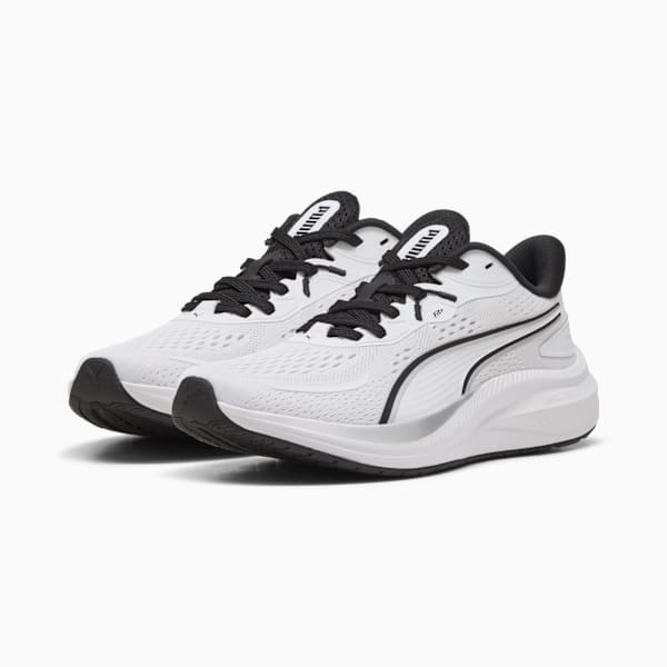 Skyrocket Lite 2 Running Shoes, PUMA White-PUMA Silver-PUMA Black, extralarge