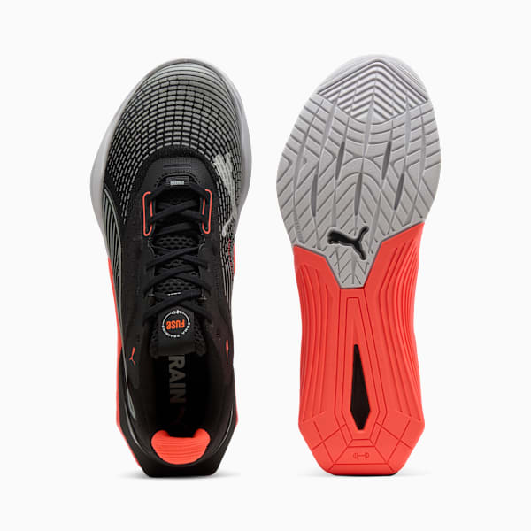 Tenis Fuse 4.0, PUMA Black-PUMA White-Glowing Red-Gray Echo, extralarge