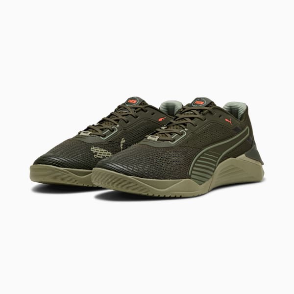 Fuse 4.0 Sneakers, Olive Green-Lux Army-Glowing Red, extralarge