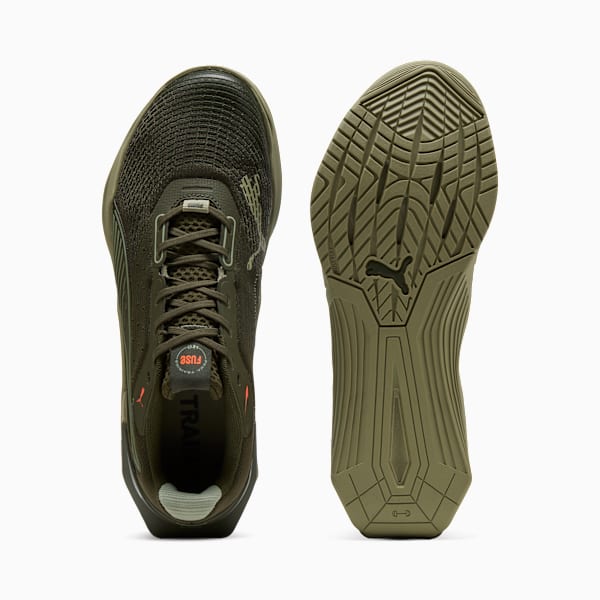Fuse 4.0 Sneakers, Olive Green-Lux Army-Glowing Red, extralarge