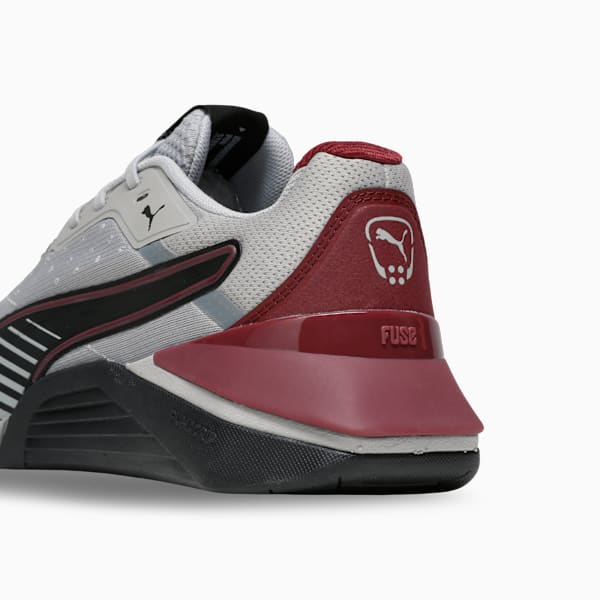 Fuse 4.0 Stability Training Shoes, Gray Echo-PUMA Black-Ruby Shimmer, extralarge-IND