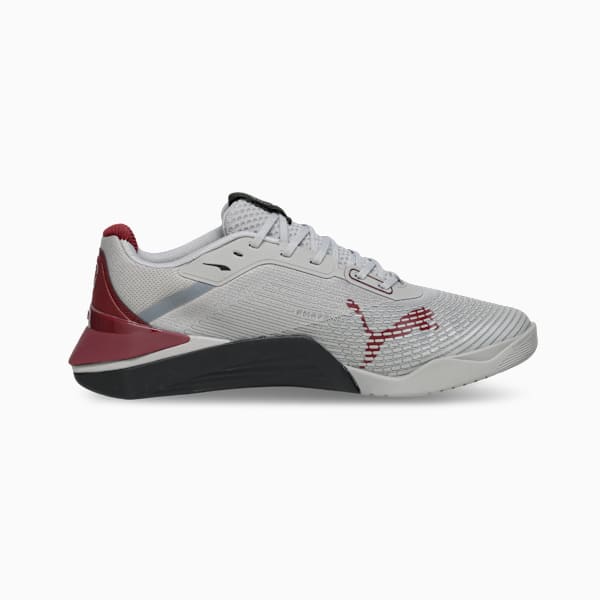 Fuse 4.0 Stability Training Shoes, Gray Echo-PUMA Black-Ruby Shimmer, extralarge-IND
