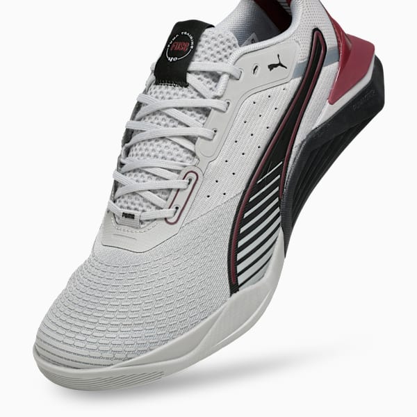 Fuse 4.0 Stability Training Shoes, Gray Echo-PUMA Black-Ruby Shimmer, extralarge-IND