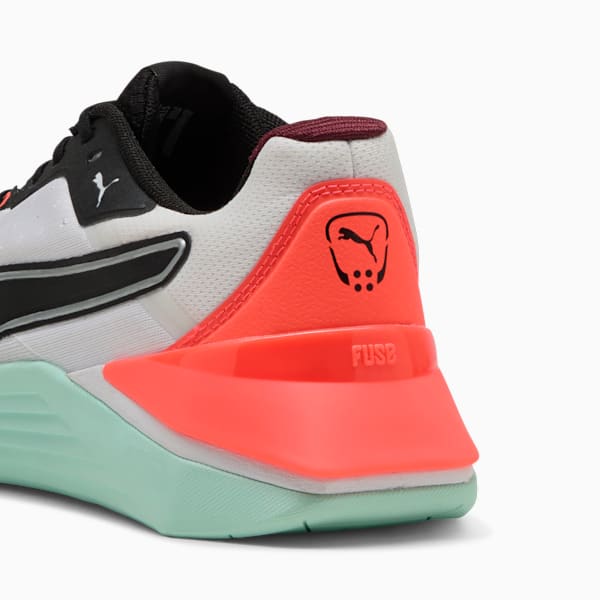 Fuse 4.0 Sneakers, PUMA White-Mint Melt-Glowing Red-PUMA Black-Ruby Shimmer, extralarge