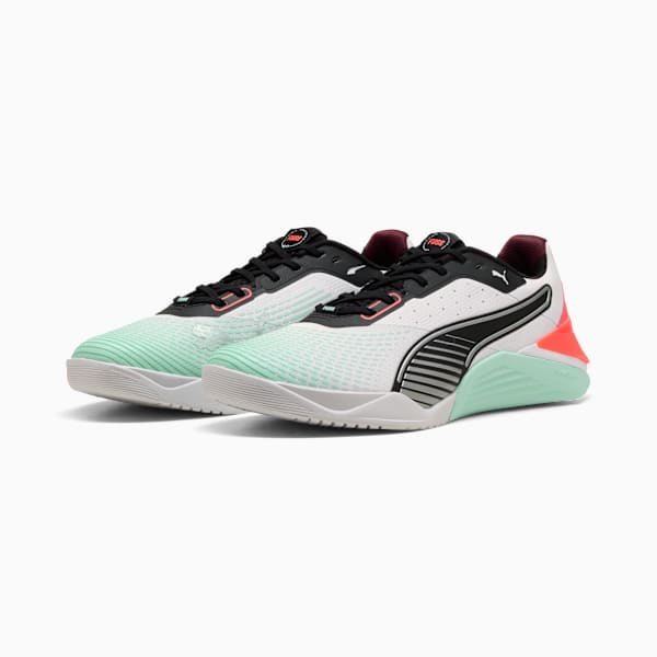 Fuse 4.0 Sneakers Unisex, PUMA White-Mint Melt-Glowing Red-PUMA Black-Ruby Shimmer, extralarge-GBR