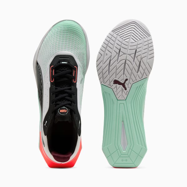 Fuse 4.0 Sneakers, PUMA White-Mint Melt-Glowing Red-PUMA Black-Ruby Shimmer, extralarge