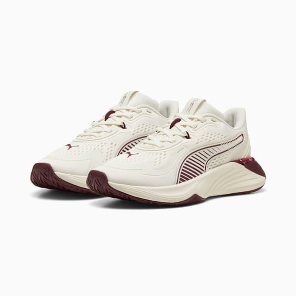 Tenis para mujer FLORAL RIBBON PWRHybrid, Warm White-Ruby Shimmer, extralarge