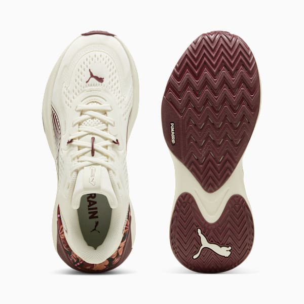 Tenis para mujer FLORAL RIBBON PWRHybrid, Warm White-Ruby Shimmer, extralarge