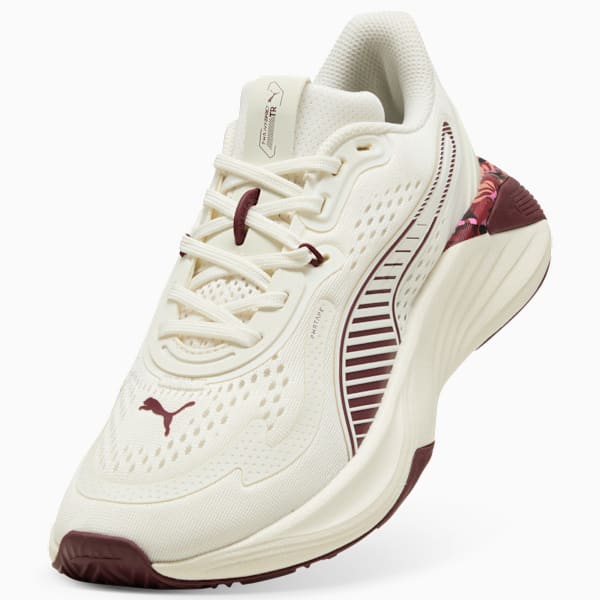 Tenis para mujer FLORAL RIBBON PWRHybrid, Warm White-Ruby Shimmer, extralarge