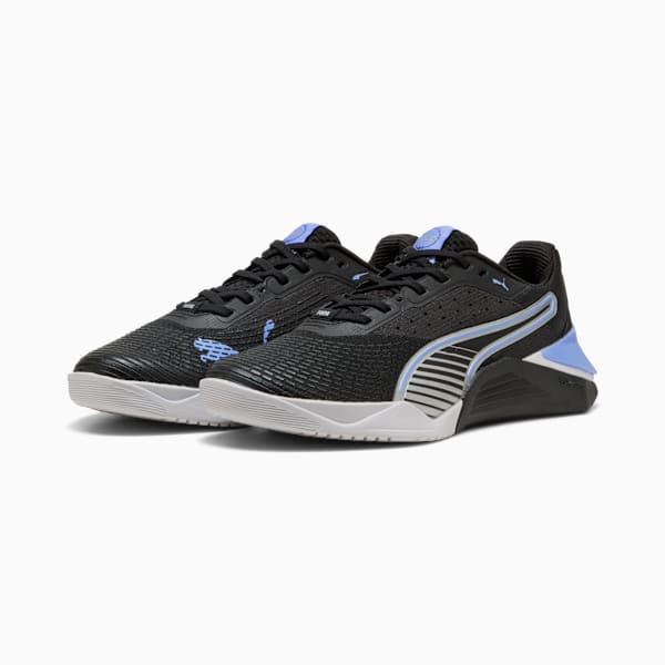 Tenis Fuse 4.0 para mujer, PUMA Black-Intense Lavender-PUMA Silver, extralarge
