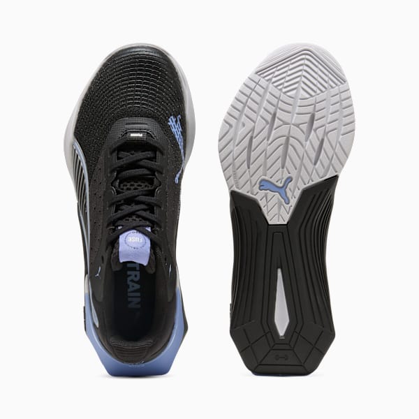 Tenis Fuse 4.0 para mujer, PUMA Black-Intense Lavender-PUMA Silver, extralarge