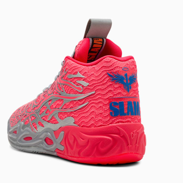 PUMA x LAMELO BALL MB.04 Slam Men's Basketball Shoes, PUMA Silver-Sunblaze, extralarge