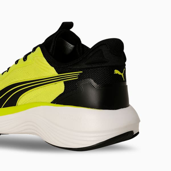 Galaxis Pro Men's Performance Boost Running Shoes, Lime Sheen-PUMA Black-PUMA White, extralarge-IND