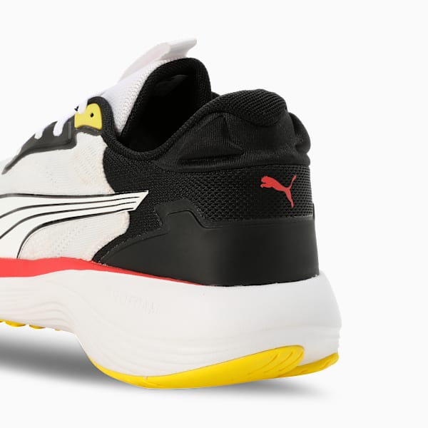 Galaxis Pro Men's Performance Boost Running Shoes, PUMA White-PUMA Black-Active Red, extralarge-IND