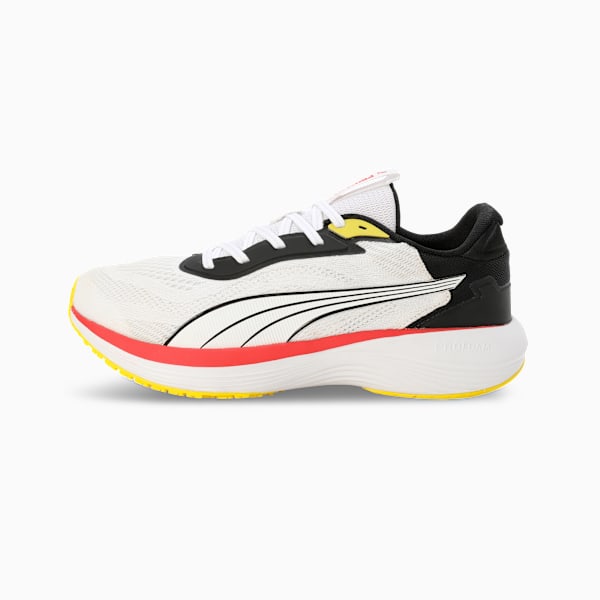 Galaxis Pro Men's Performance Boost Running Shoes, PUMA White-PUMA Black-Active Red, extralarge-IND