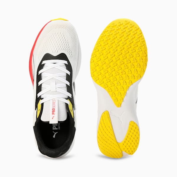Galaxis Pro Men's Performance Boost Running Shoes, PUMA White-PUMA Black-Active Red, extralarge-IND