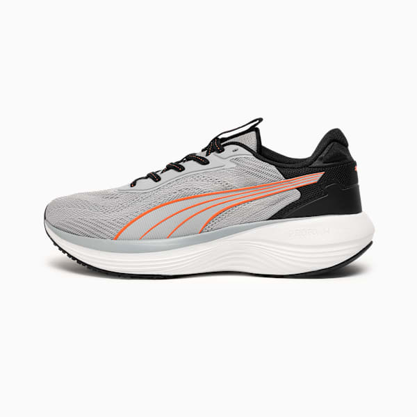 Galaxis Pro Men's Performance Boost Running Shoes, Gray Echo-PUMA White-Orange Glo, extralarge-IND