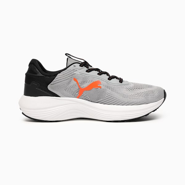 Galaxis Pro Men's Performance Boost Running Shoes, Gray Echo-PUMA White-Orange Glo, extralarge-IND