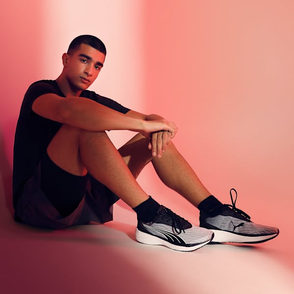 FusionPro Lightweight Cushioned Men's Running Shoes, Strong Gray-PUMA Black-PUMA White, extralarge-IND