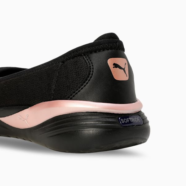 Softride Women's Slip-On Ballerinas, PUMA Black-Rose Gold, extralarge-IND
