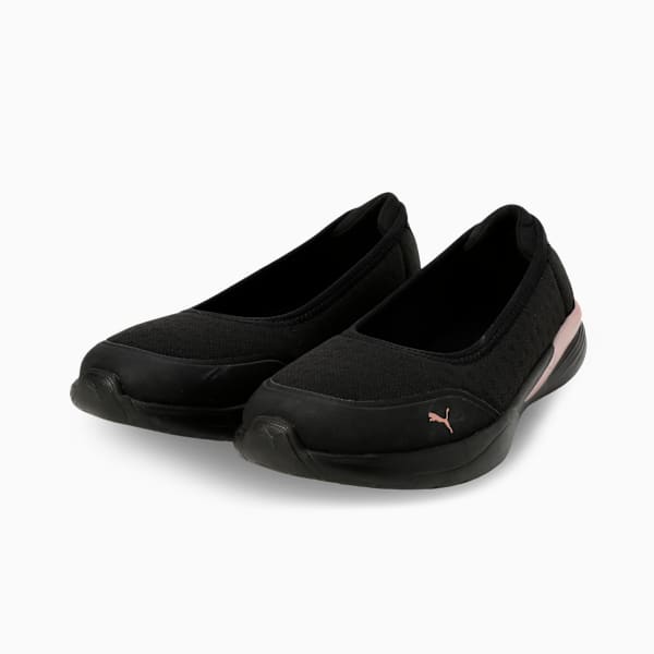 Softride Women's Slip-On Ballerinas, PUMA Black-Rose Gold, extralarge-IND