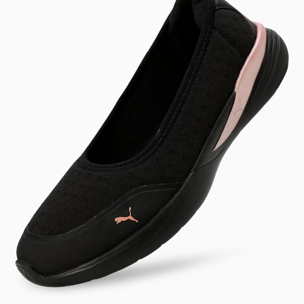 Softride Women's Slip-On Ballerinas, PUMA Black-Rose Gold, extralarge-IND