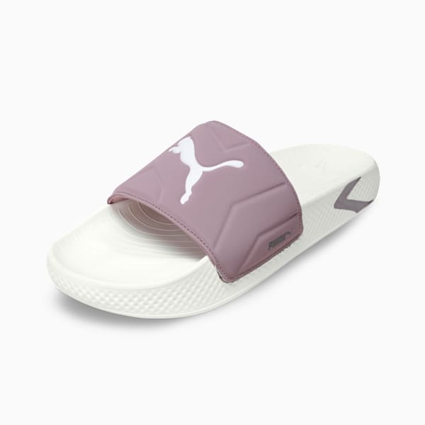 SoftridePro Leadpuff Women's Sandal, Warm White-Elderberry-Raisin, extralarge-IND