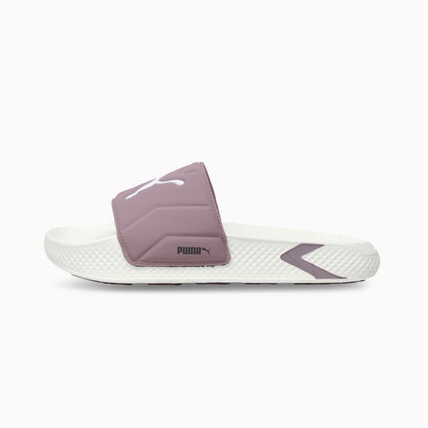 SoftridePro Leadpuff Women's Sandal, Warm White-Elderberry-Raisin, extralarge-IND