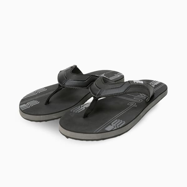 PUMA Plutoid V1 Men's Adjustable Swimming Sandals, PUMA Black-Cool Dark Gray-PUMA White, extralarge-IND