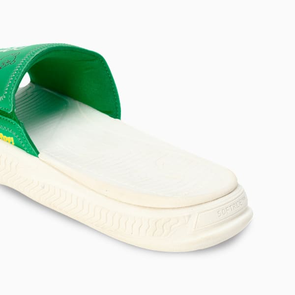 Softride ProSlide Men's Slip On Slides, Grassy Green-Warm White, extralarge-IND