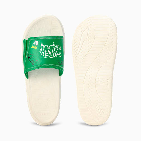 Softride ProSlide Men's Slip On Slides, Grassy Green-Warm White, extralarge-IND