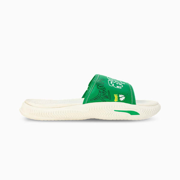 Softride ProSlide Men's Slip On Slides, Grassy Green-Warm White, extralarge-IND