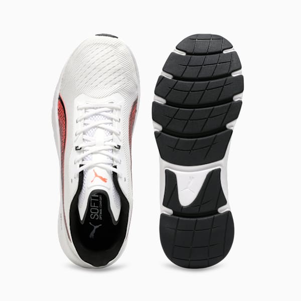 Softride Pro Dynamic Flex Men's Sports Shoes, PUMA White-Vapor Gray-PUMA Black, extralarge-IND